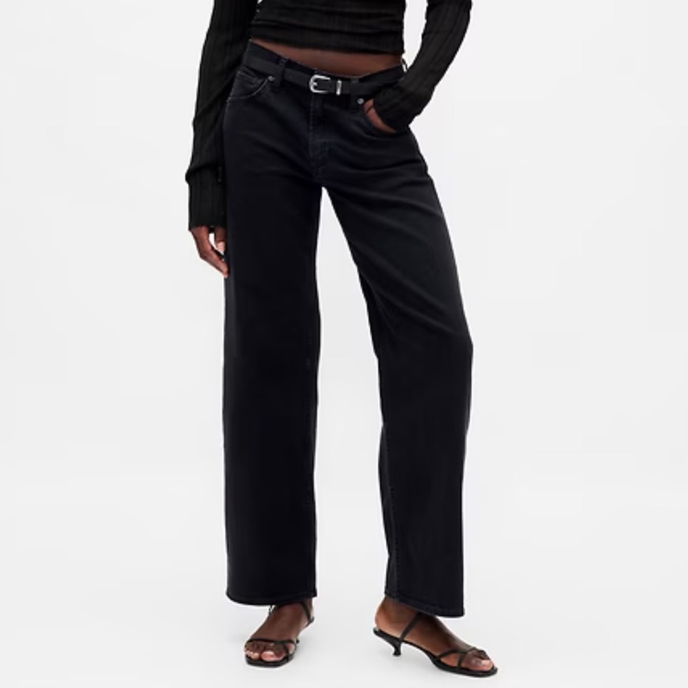 GAP 90s Loose Mid Rise Jeans Black size 29